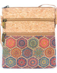 Angelco Accessories Double zipper crossbody bag - colourful tile style B
