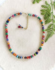 Classic kantha single strand necklace