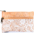 Angelco Accessories Double sided 3 section coin purse - style A - front view on white background
