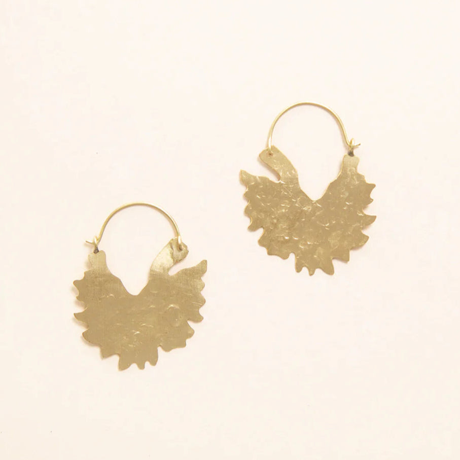 Gingko leaf earrings