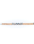 Angelco Accessories Heart and cork band bracelet - flatlay view in natural colour