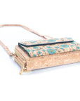 Angelco Accessories - Front pocket phone wallet crossbody cork bag - bottom view