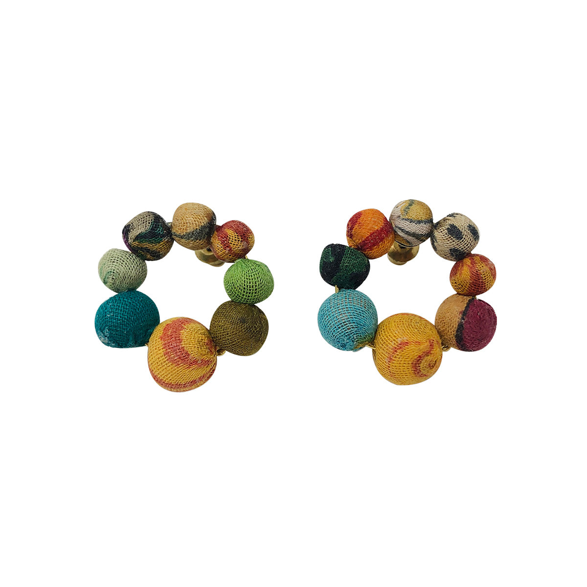 Angelco Accessories kantha ring stud  on white flatlay