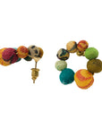 Angelco Accessories kantha ring stud showing one in side view and one in front view