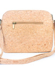 Angelco Accessories Millie cork handbag - rear view on white background