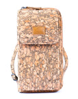 Angelco Accessories Riley phone wallet cork sling - natural cork style A on white background