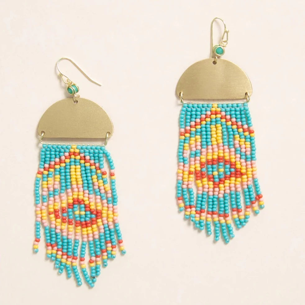 Angelco Accessories - Summer seed bead earrings - green