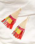 Angelco Accessories - Tri-tassel earrings - laid on white cloth