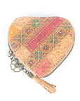 Heart cork purse