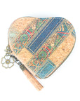 Heart cork purse
