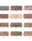 Angelco Accessories Clip on cork glasses case - layout of 12 different prints