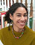 Kantha graduated choker necklace