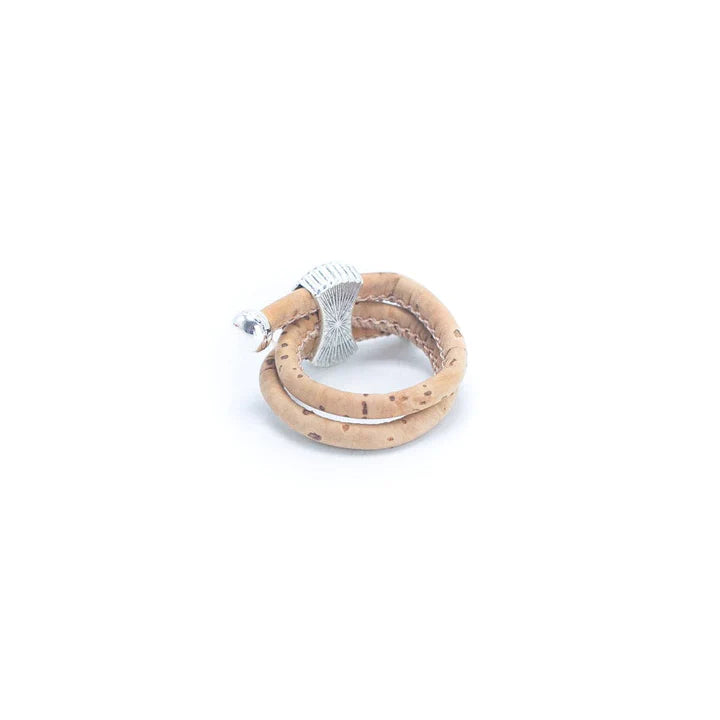 Angelco Accessories Oval stone cork ring - rear view of ring