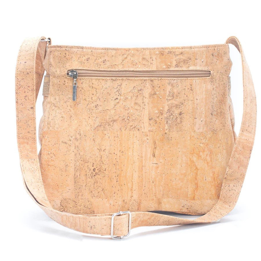 Angelco Accessories Josie cork handbag - rear view with white background