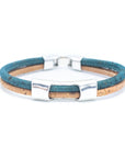 Angelco Accessories Channel cork bracelet - green, on white flatlay