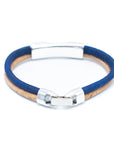 Angelco Accessories Channel cork bracelet - black, rear view on white flatlay
