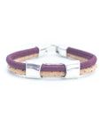 Angelco Accessories Channel cork bracelet - red, on white flatlay