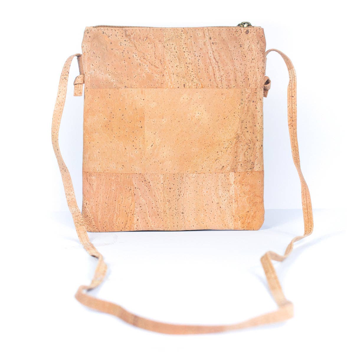 Angelco Accessories - Triple section crossbody bag - black floral, rear view on white background