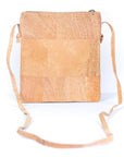 Angelco Accessories - Triple section crossbody bag - black floral, rear view on white background