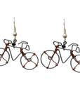 Bicycle earrings