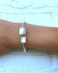 Angelco Accessories Mother of pearl silver cuff