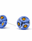 Angelco Accessories Chilean glass daisy stud - cornflower blue