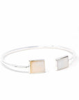 Angelco Accessories Mother of pearl silver cuff