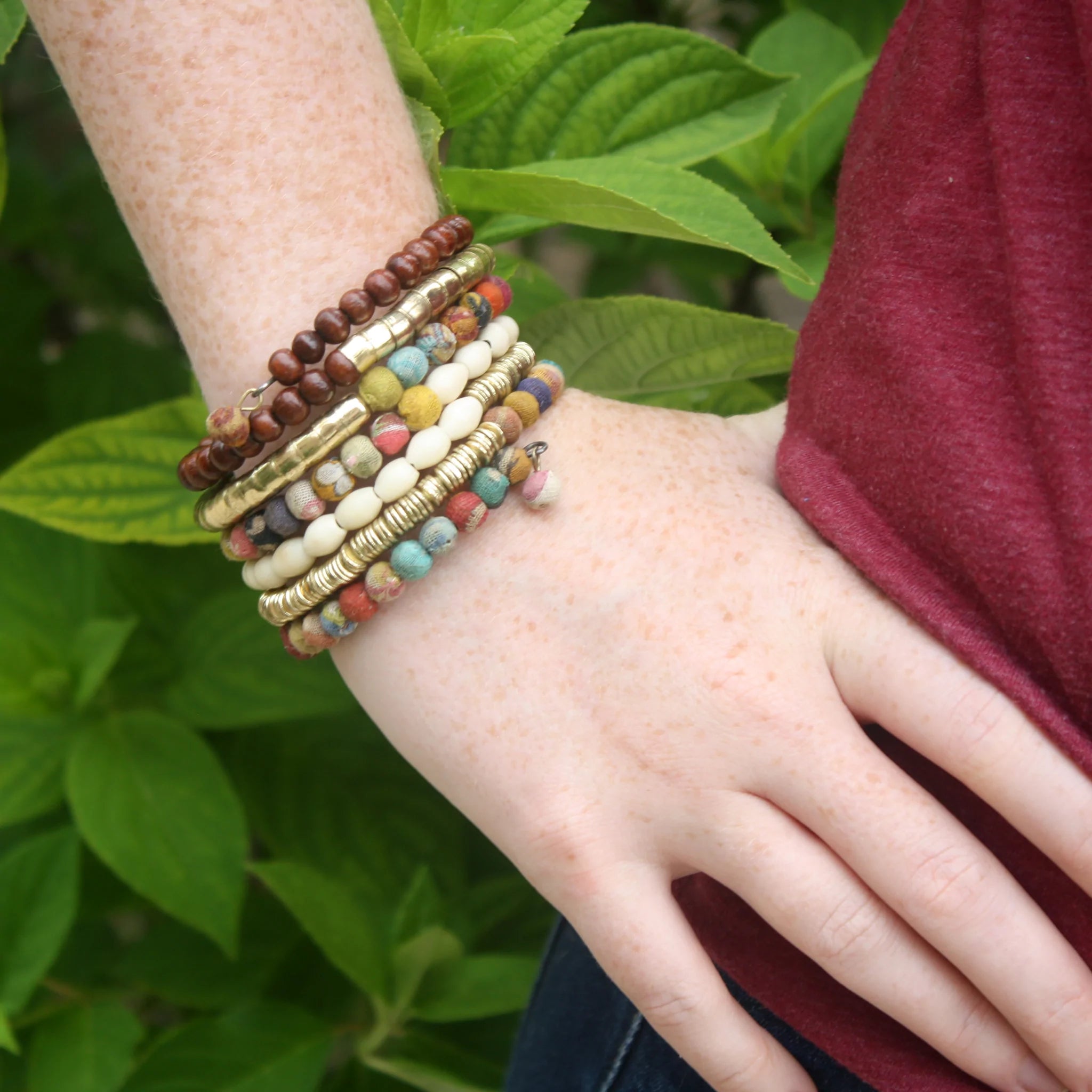 Angelco AccessoriesCoiled kantha bangle