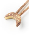 Angelco Accessories Moon and stars mango wood hair pin