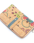 Angelco Accessories Printed mid size cork wallet on white flatlay