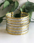 Angelco Accessories Gold and silver multi cuff