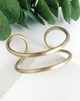 Angelco Accessories Rounded parallel cuff - gold