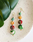 Angelco Accessories Graduated kantha earrings