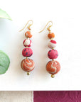Angelco Accessories Graduated kantha earrings