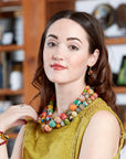 Angelco Accessories Kantha gold charm earrings