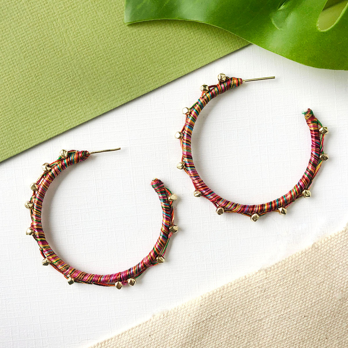 Angelco Accessories Rainbow threaded ball hoops