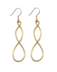 Metallic twist earrings - gold