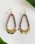 Angelco Accessories Rainbow charm teardrop earrings