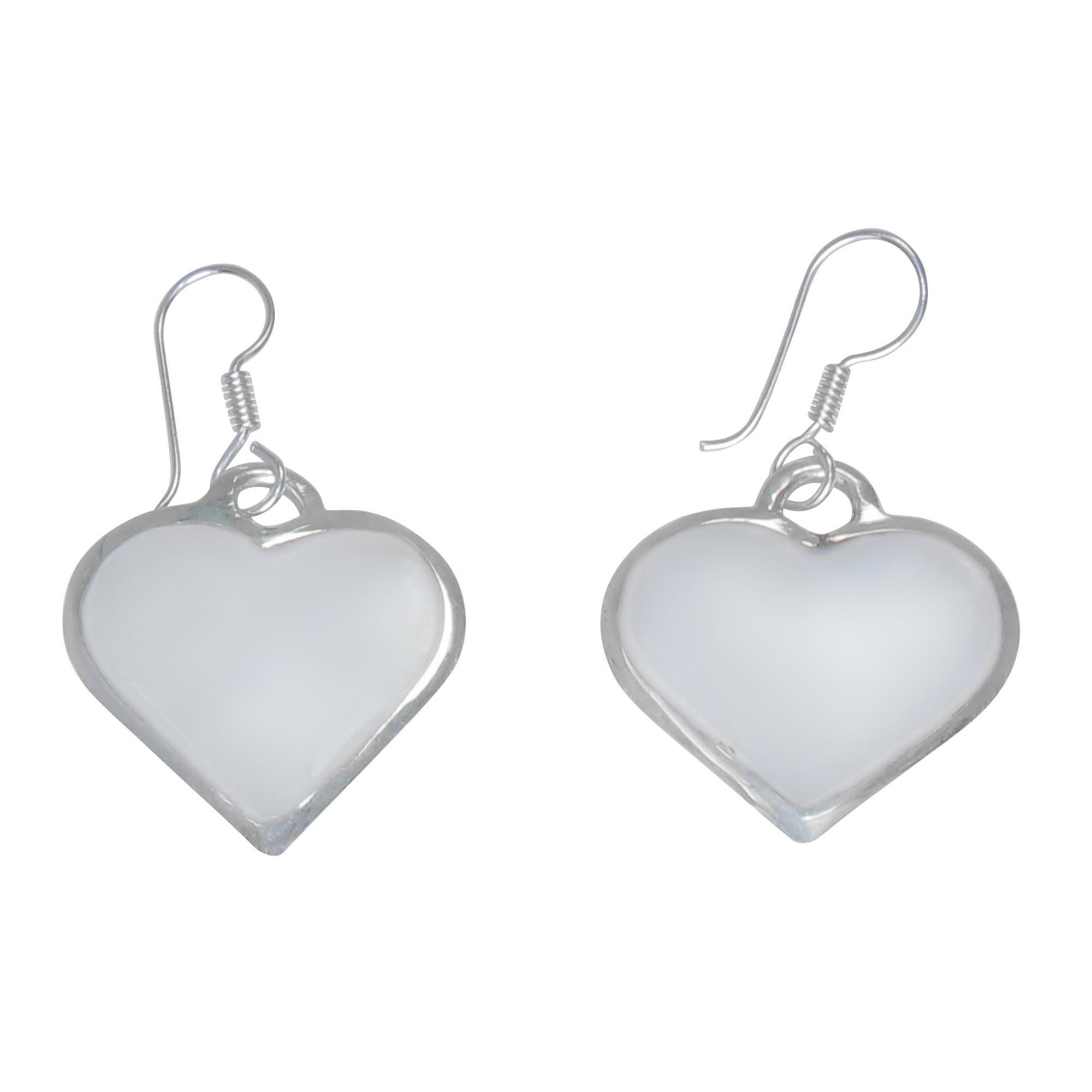 Angelco Accessories Shell heart silver earrings