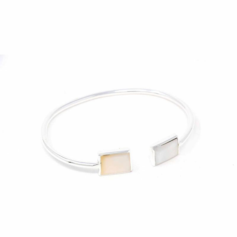 Angelco Accessories Mother of pearl silver cuff