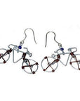 Bicycle earrings