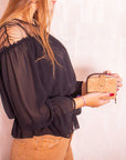 Angelco Accessories small metallic cork wallet - gold