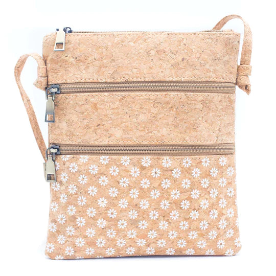 Angelco Accessories Double zipper crossbody bag - daisy