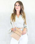 Angelco Accessories Double zipper crossbody bag - diamond