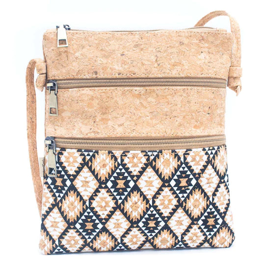 Angelco Accessories Double zipper crossbody bag - diamond