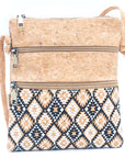 Angelco Accessories Double zipper crossbody bag - diamond