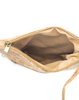 Angelco Accessories Square panel cork crossbody bag - yellow/green