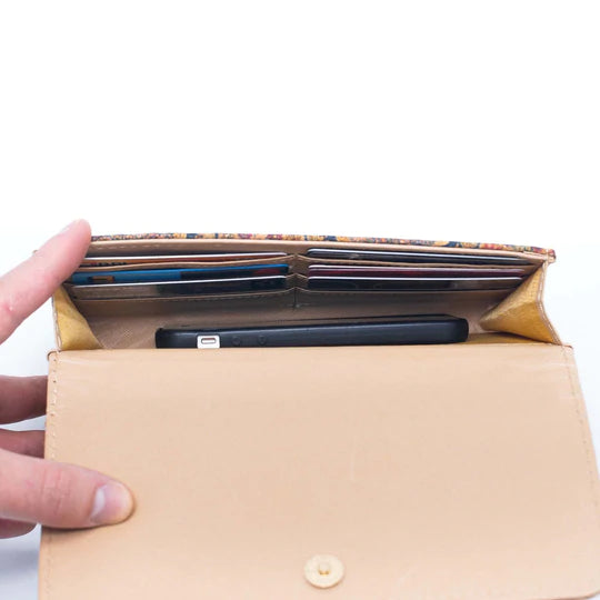 Angelco Accessories Double section cork wallet - blues