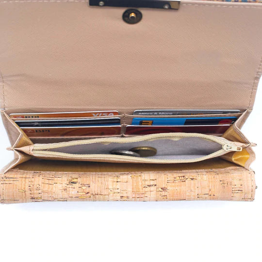 Angelco Accessories Double section cork wallet - blues