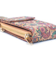 Angelco Accessories Phone wallet crossbody cork bag - paisley